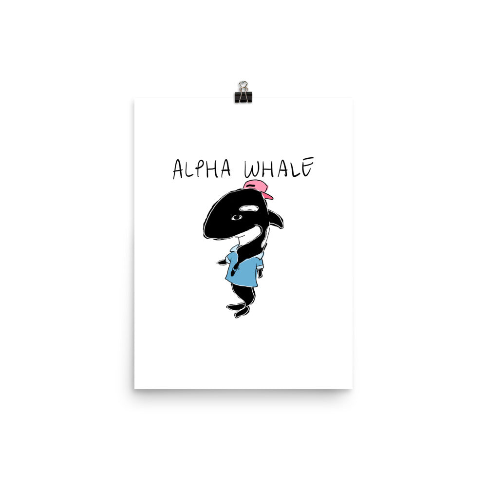 Alpha Whale Poster