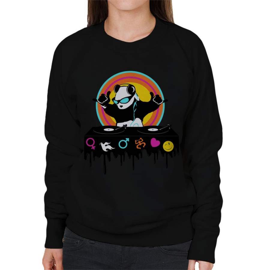 DJ Panda Monium Women’s Sweatshirt