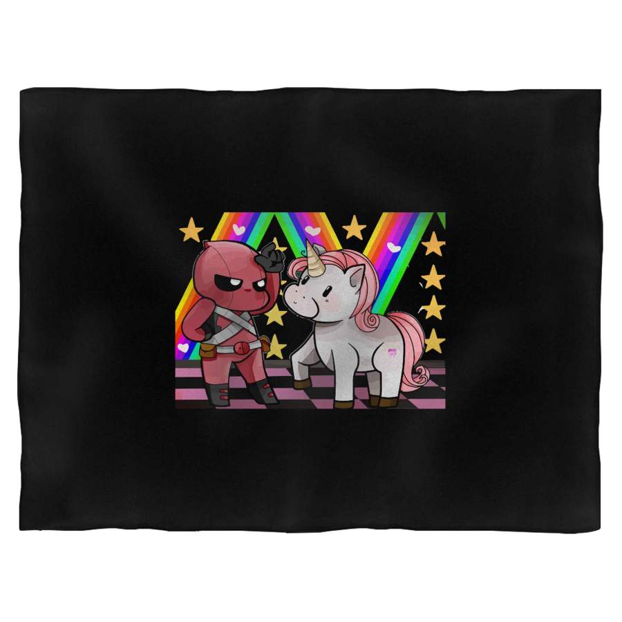 Deadpool Unicorn Blanket