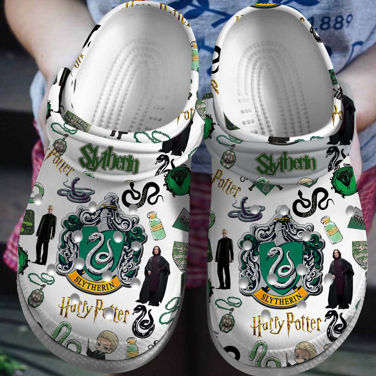 Harry Potter Slytherin Movie Crocss Clogs For Men Women And Kid Tr1805119362