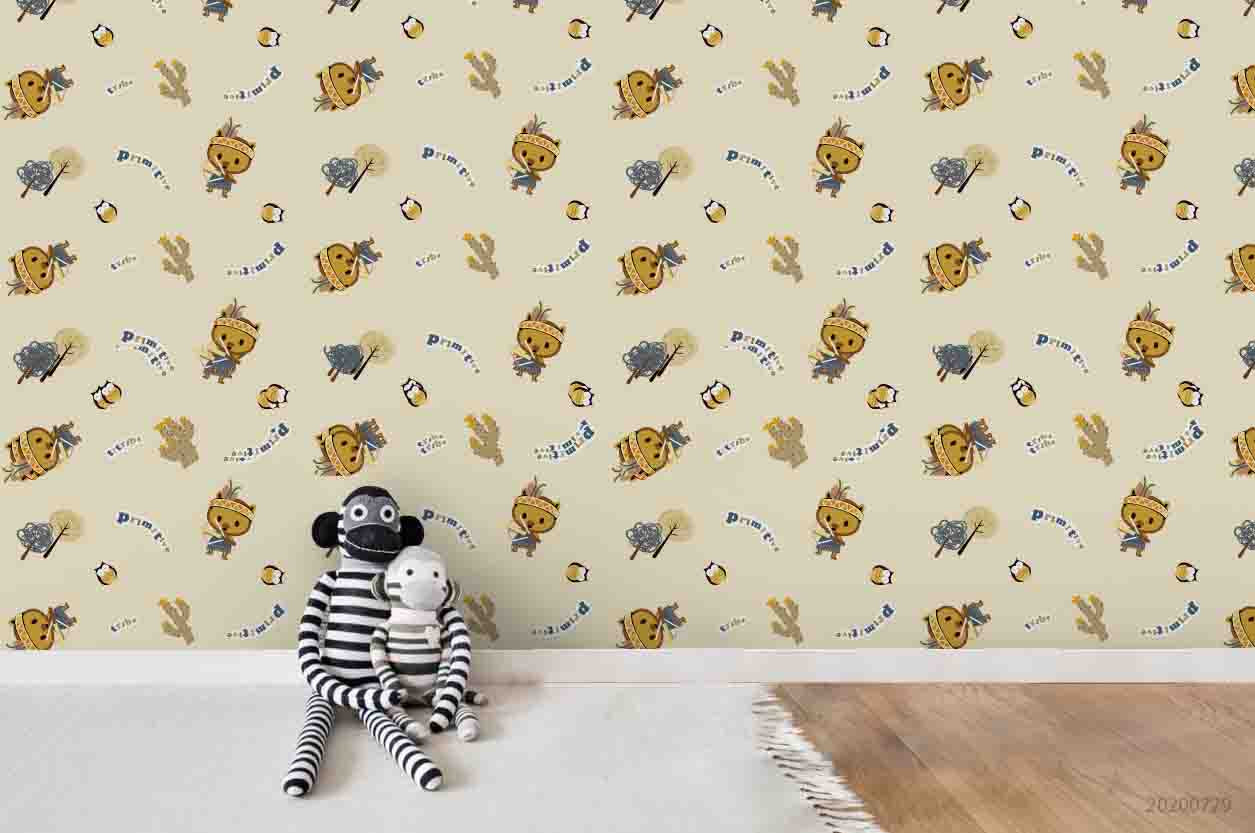 3D Cartoon Animal Wall Mural Wallpaper Lxl 625