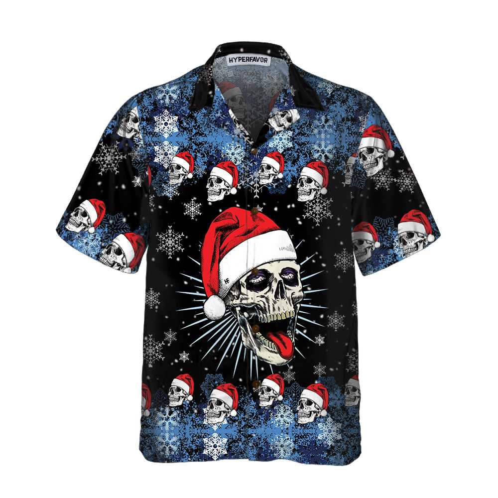 Santa Skull Snowflake Hawaii Funny Christmas Best Gift Idea Ha40164