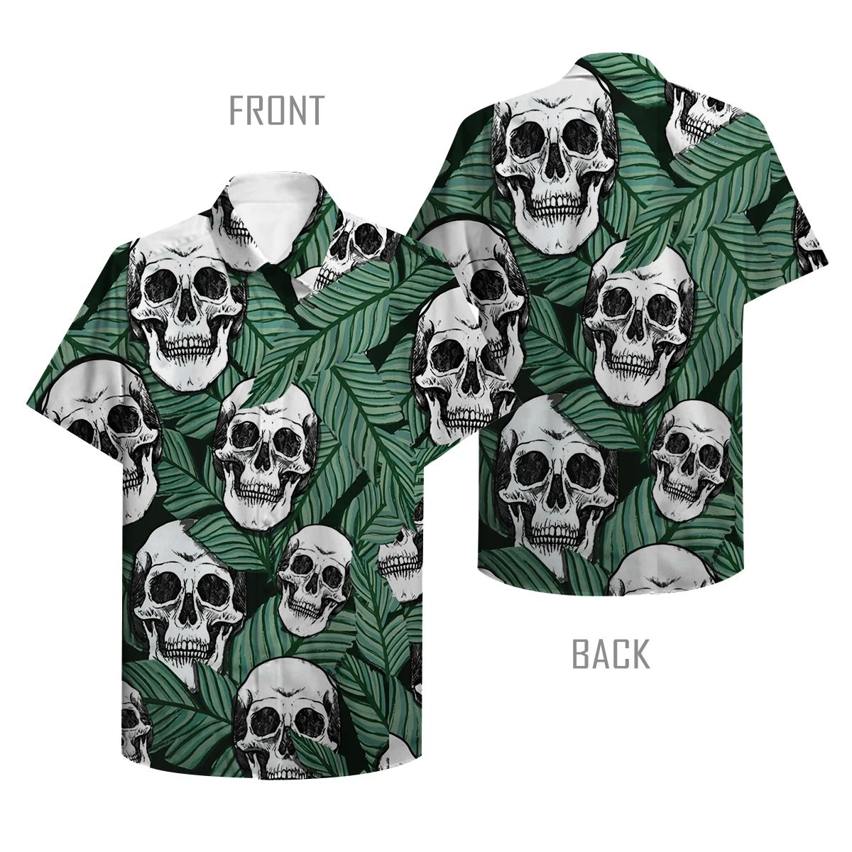 Alohazing Hawaiian Shirt Tropical Skull Ha93255