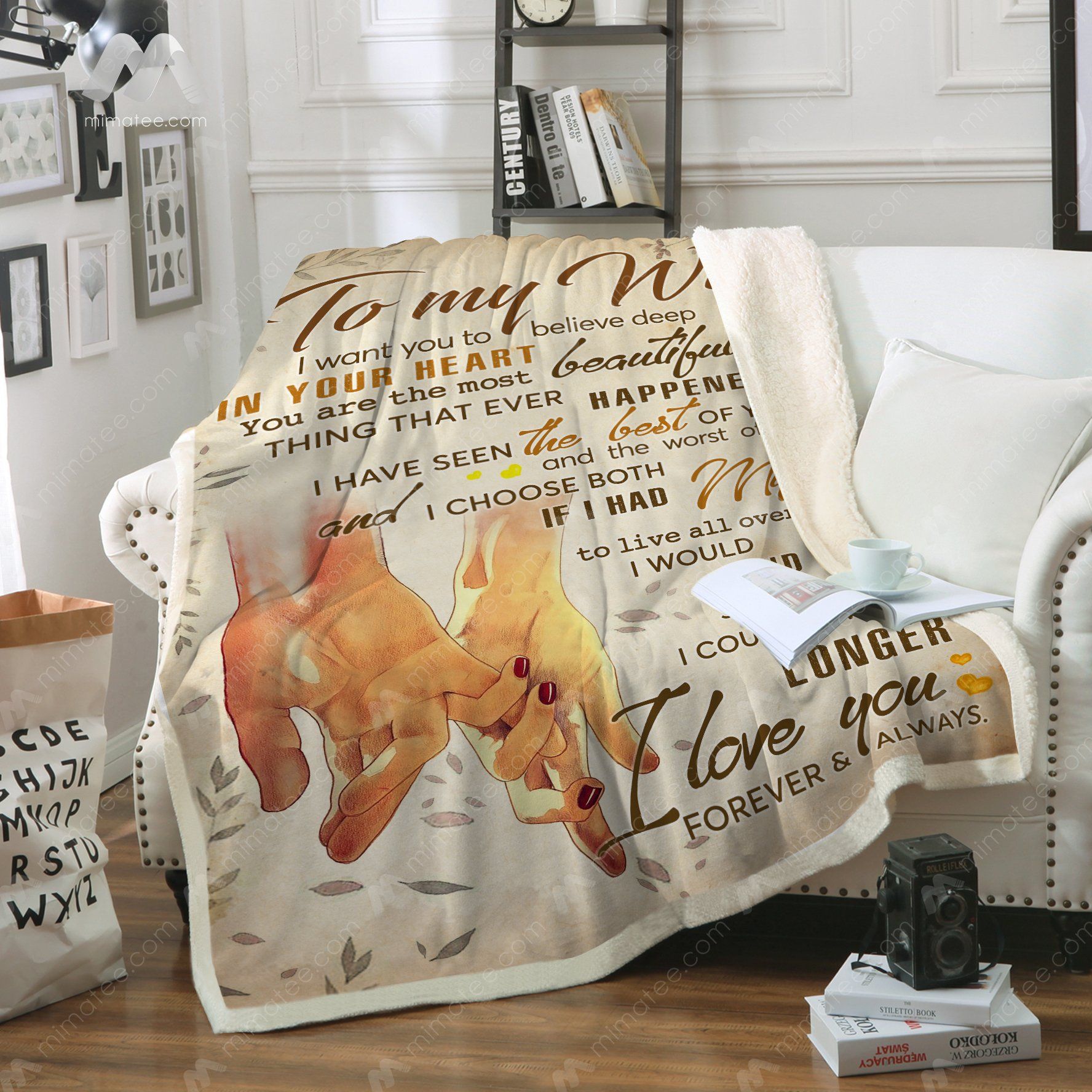 To My Wife I Want You Believe – Graphic Design – Fleece Blanket