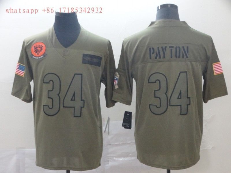 Chicago Bears Walter Payton #34 NFL 2020 Camo Jersey Jersey