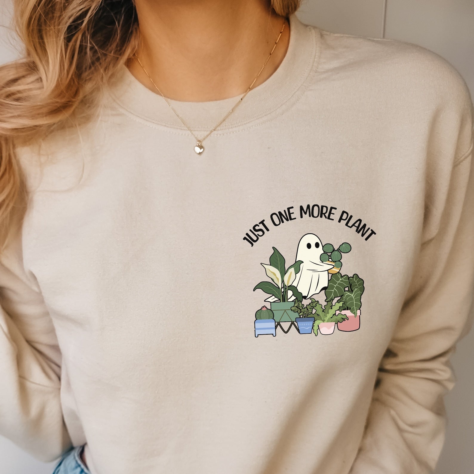 One More Plant Ghost Sweatshirt 2D Crewneck Sweatshirt All Over Print Sweatshirt For Women Sweatshirt For Men Sws4007