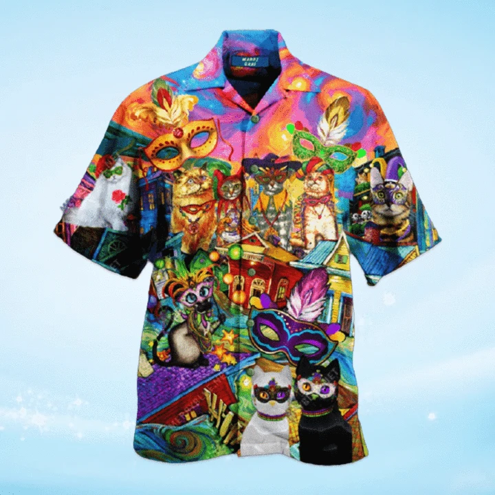 Cats Celebrate The Mardi Gras Festival Hawaii Shirt Ha67083