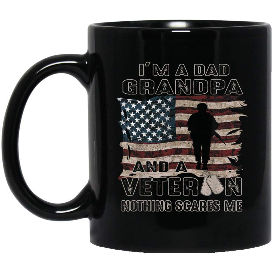 Mens Im A Dad Grandpa Mug Veteran Fathers Day Shirts Gifts