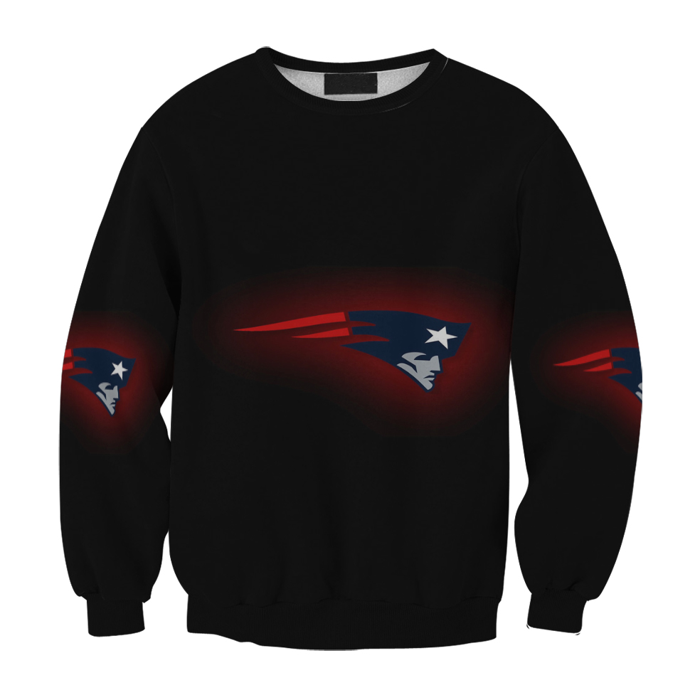 New England Patriots Red Black Gift For Fan 3D Full Printing Sweatshirt