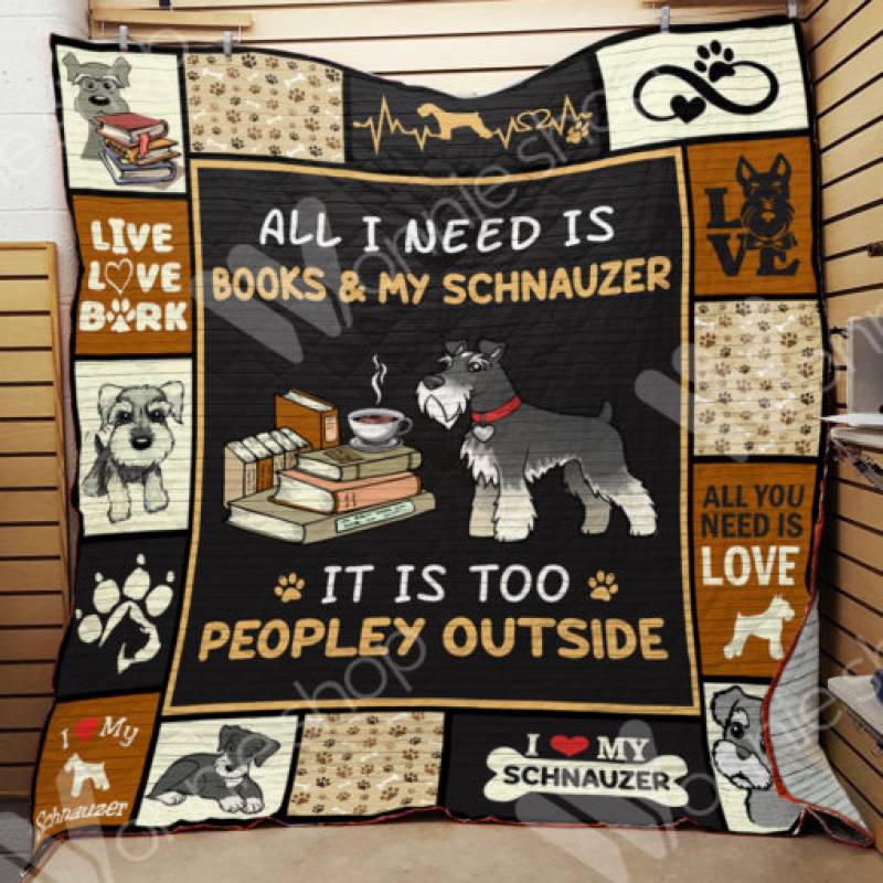 Schnauzer Dog Book Blanket DCB1401 82O34