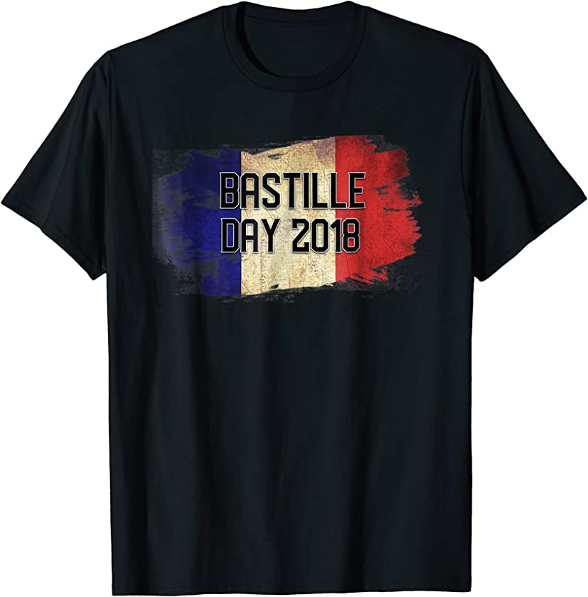 Bastille Day Shirt 2018 French Flag Vintage Men Women Kids