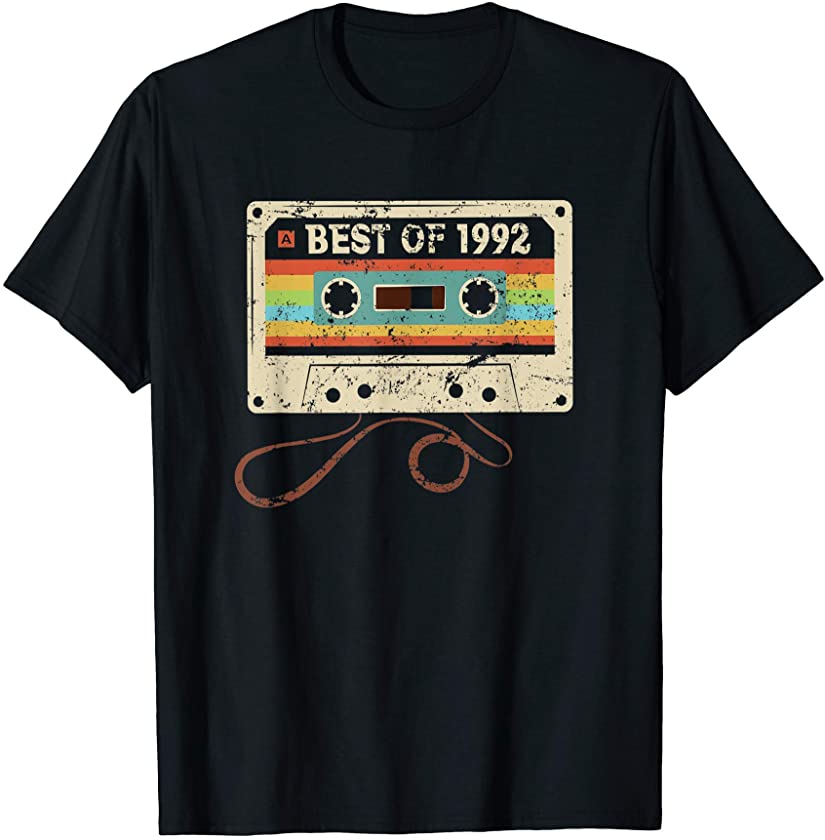 Best 1992 Vintage 29 Years Old 29th Birthday Gift Men Women T-Shirt