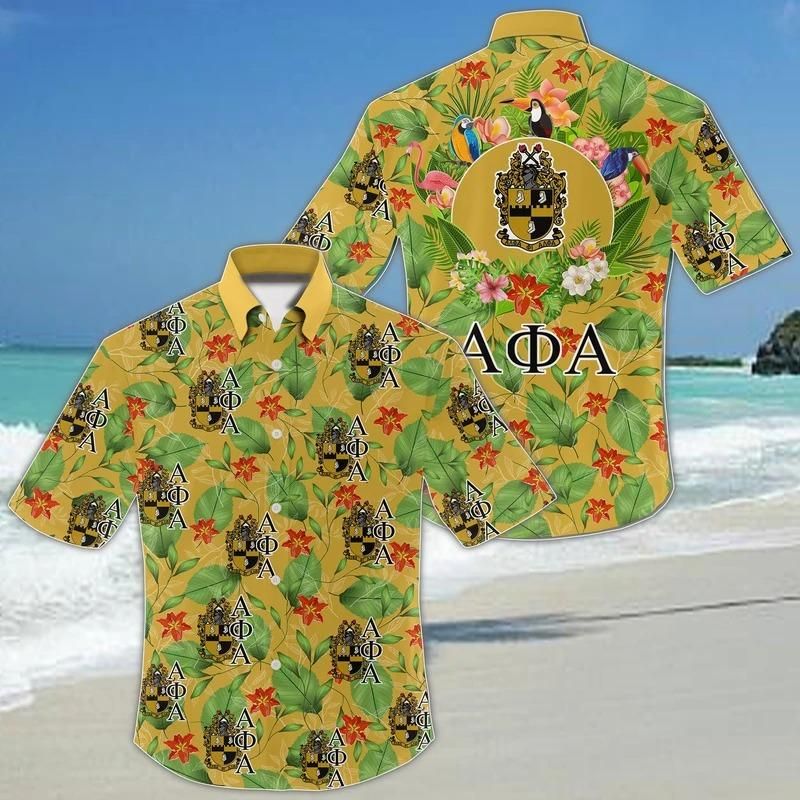 Tropical Forest Alpha Phi Alpha Short Sleeve Shirt J5