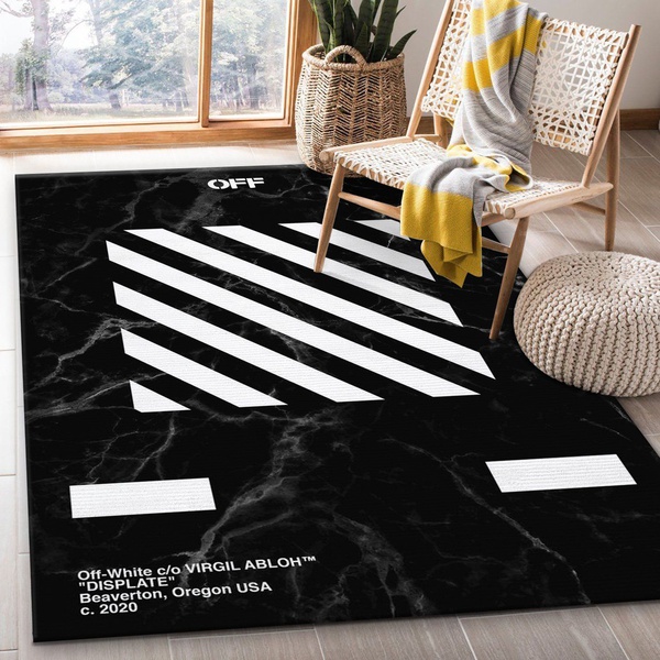 Off White Marmor Area Rug Living Room Rug Home Decor Floor Decor