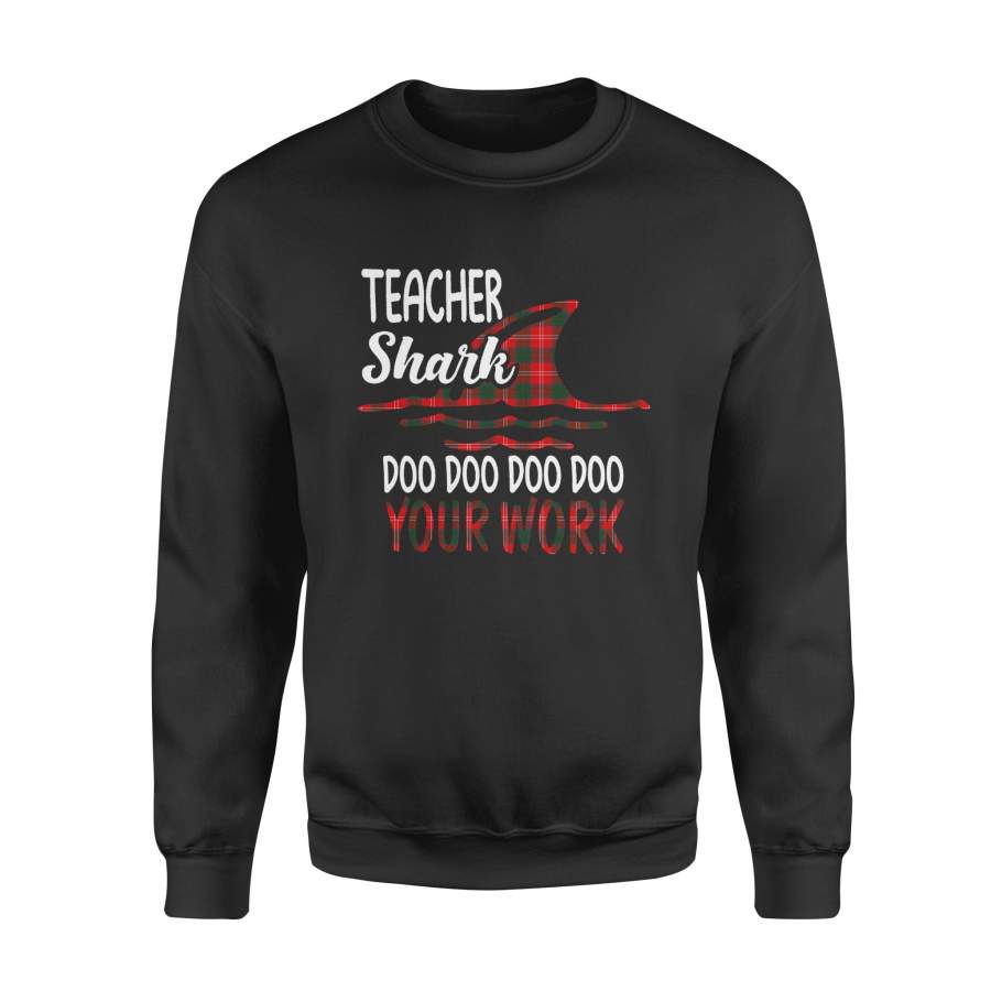 Teacher Shark Doo Doo 100th Day Of School Gift For Student Boys Girls Kids Sweatshirt