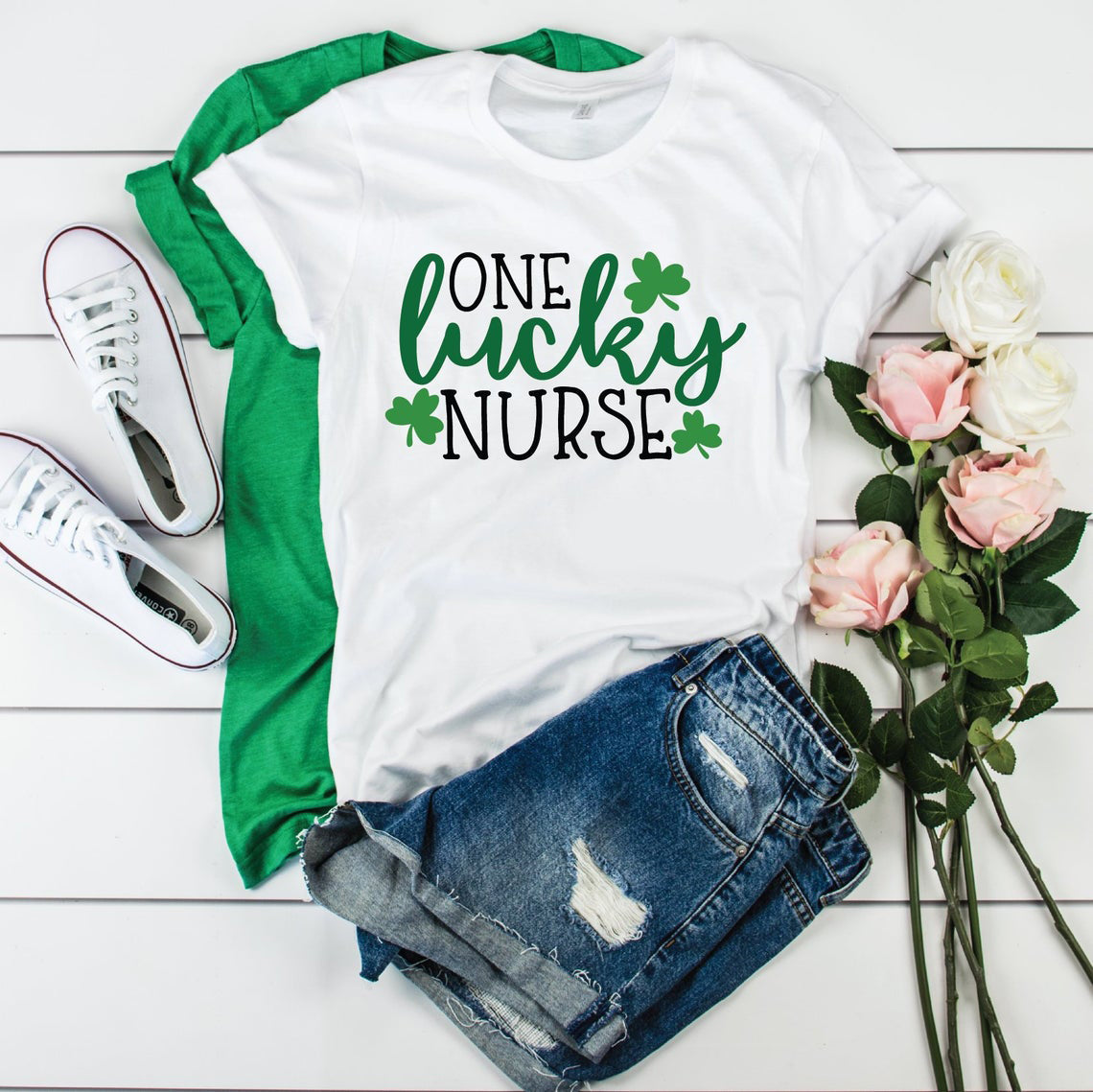 St Patricks Day Shirt, One Lucky Nurse St Patricks Day Shirt, St Patrick Day Shirt Women, St Patricks Nurse Shirt