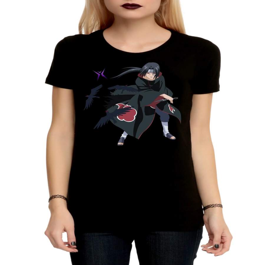 Women’S Casual Naruto Uchiha Itachi Japanese Anime T Shirt Girl’S Funny T Shirt