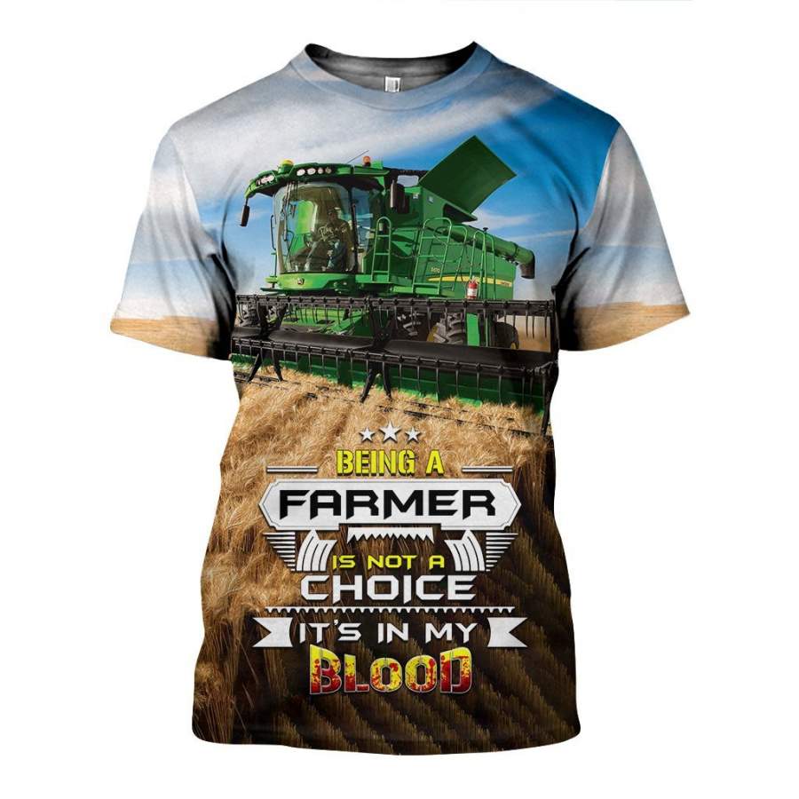 3D All Over Printed Cool JD Tractor Shirts And Shorts