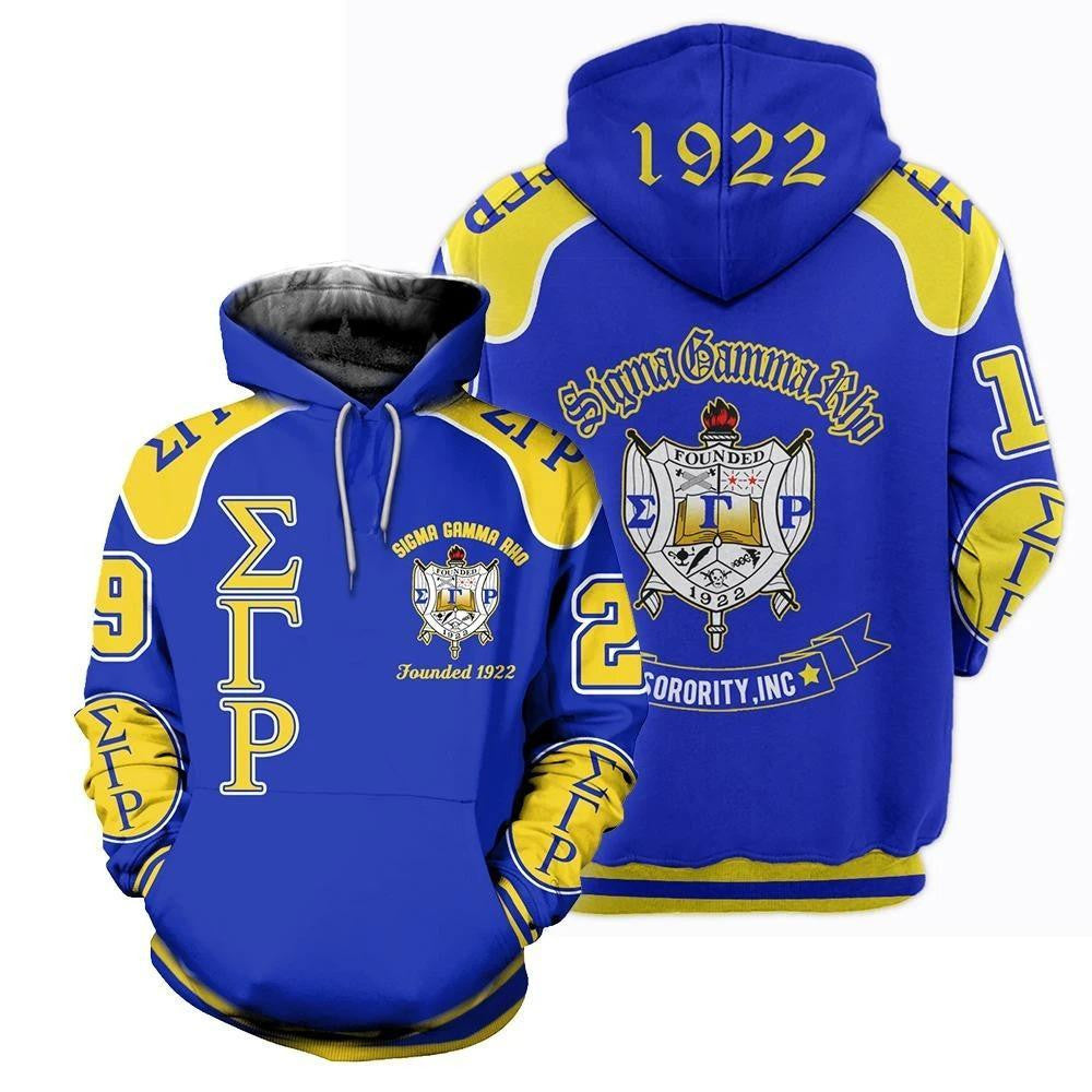 Sorority Hoodie – Founded 1922 Sigma Gamma Rho Hoodie