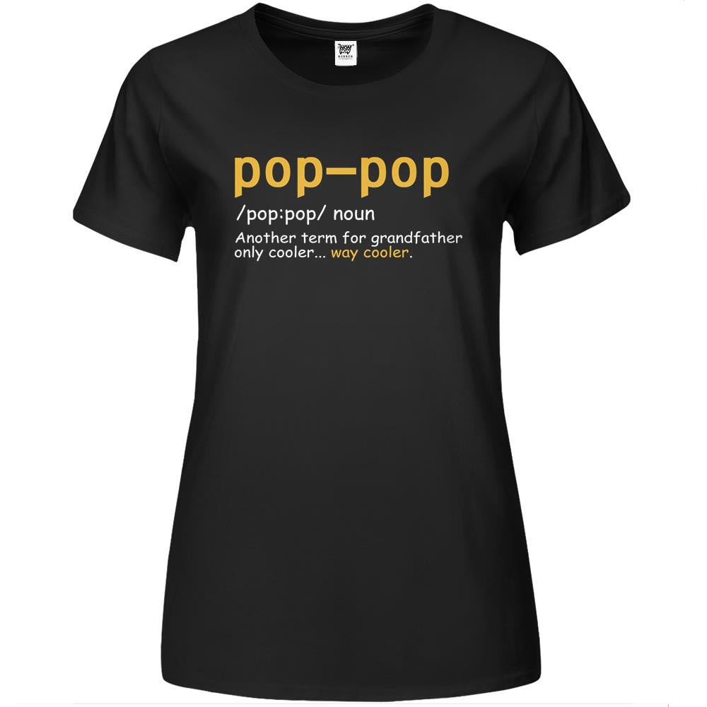 Mens Pop Pop Grandpa Fathers Day Gifts Grandfather Gift Premium Womens Tshirts