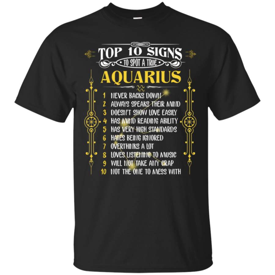 AGR Aquarius Top 10 Signs To Spot A True T-Shirt