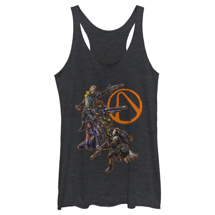 Borderlands 3 Women’s Vault Hunter Team  Racerback Tank T-Shirt