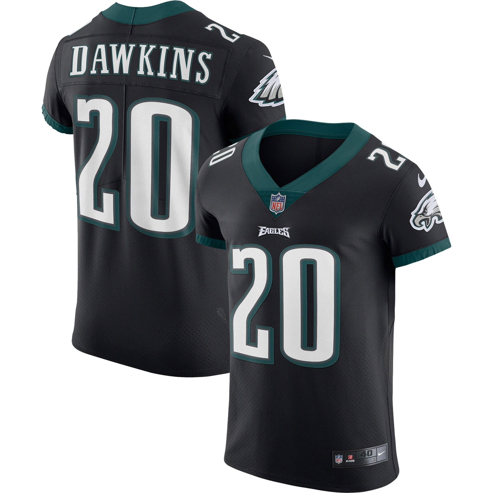 Brian Dawkins Philadelphia Eagles Vapor Elite Retired Player Jersey – Black NFL