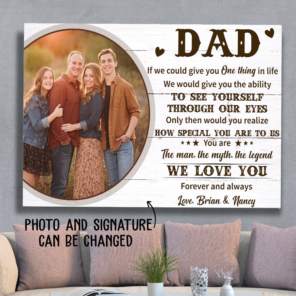 We Love You 2 – Personalized Custom Photo Canvas