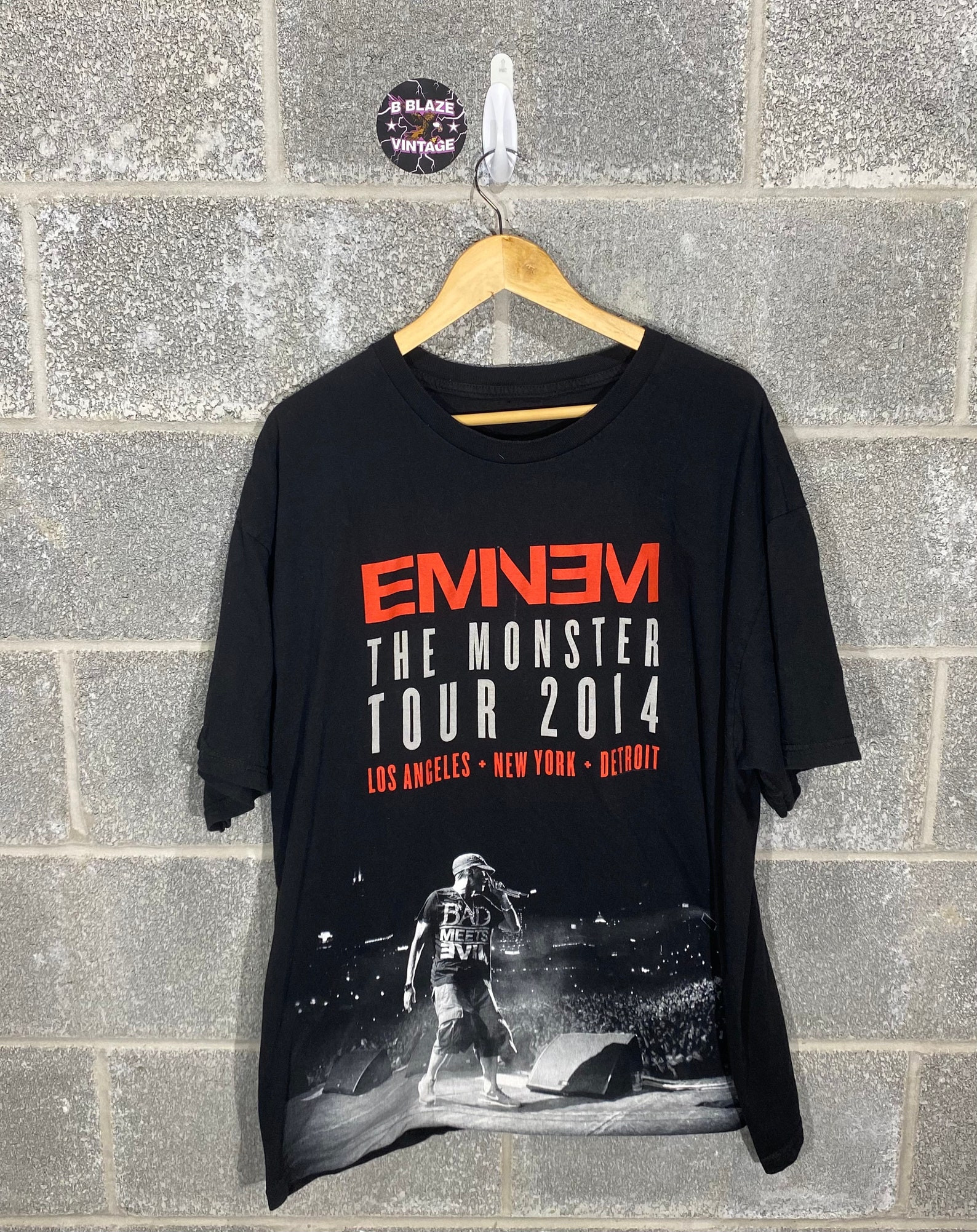 Y2K 2010S Eminem The Monster Tour Rap Tee Style Graphic T Shirt