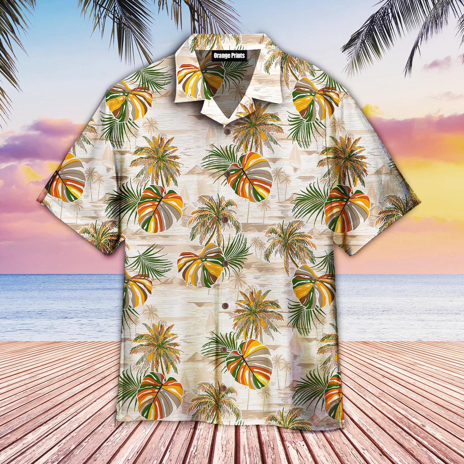 Vintage Palm Leaves Island Hawaii Shirt For Men Women Ha60738