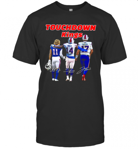 Touchdown Kings Buffalo Bills Diggs Allen Beasley Signatures T-Shirt