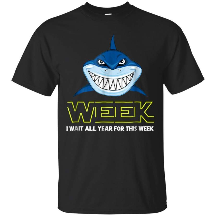 AGR Cute Week Of The Shark Tee  Wait All Year For This Week Tee Jaq T-shirt