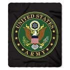 United States Army Armed Forces Us Emblem Logo Green Fleece Throw Blanket New Shirt