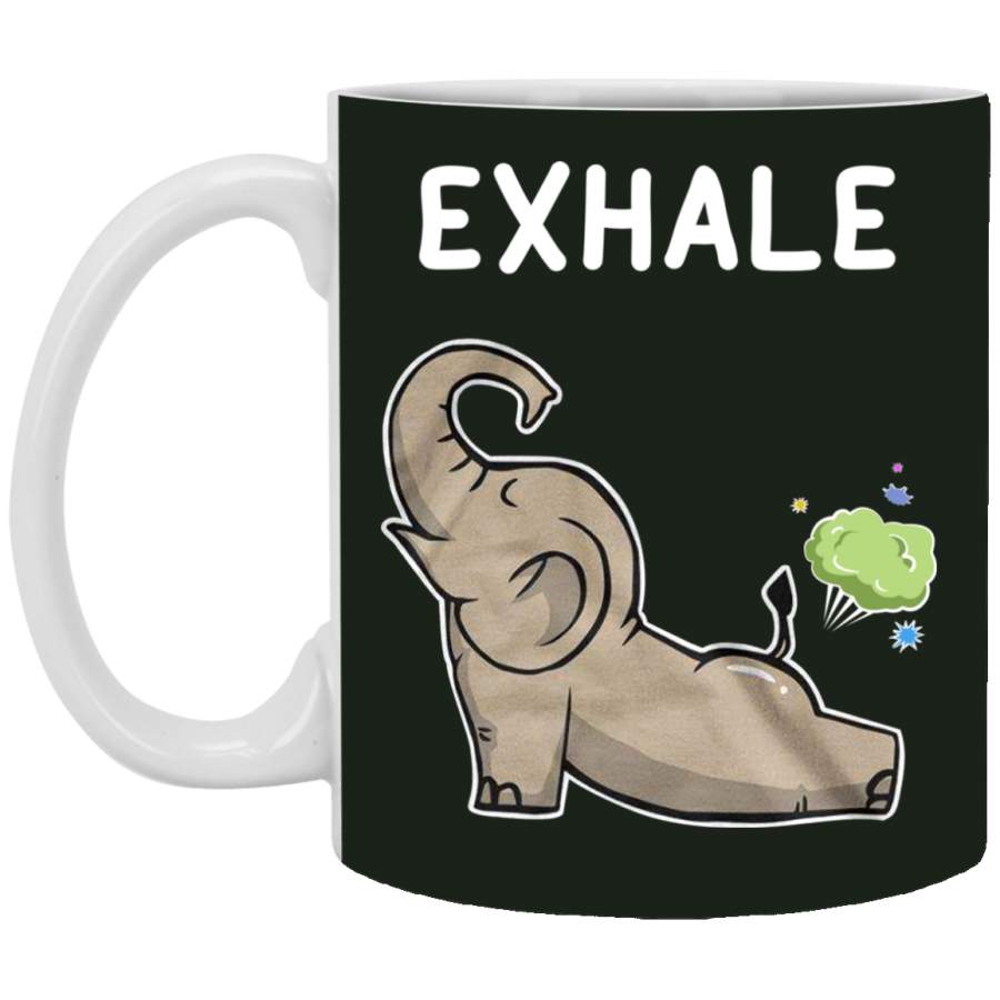 Exhale Elephant Mug