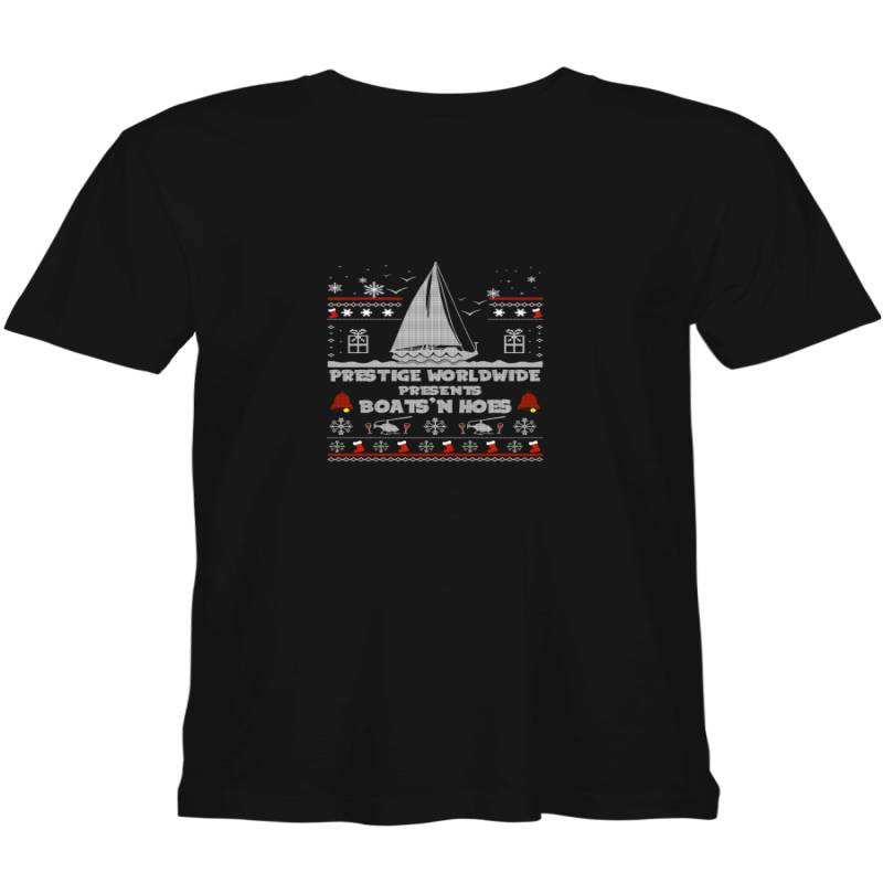 Boats_n Hoes Ugly Christmas Prestige Worldwide Presents Christmas Ugly Sweater  Hoodie Sweatshirt Long Sleeve T-Shirt Ladies Youth For Men And Women