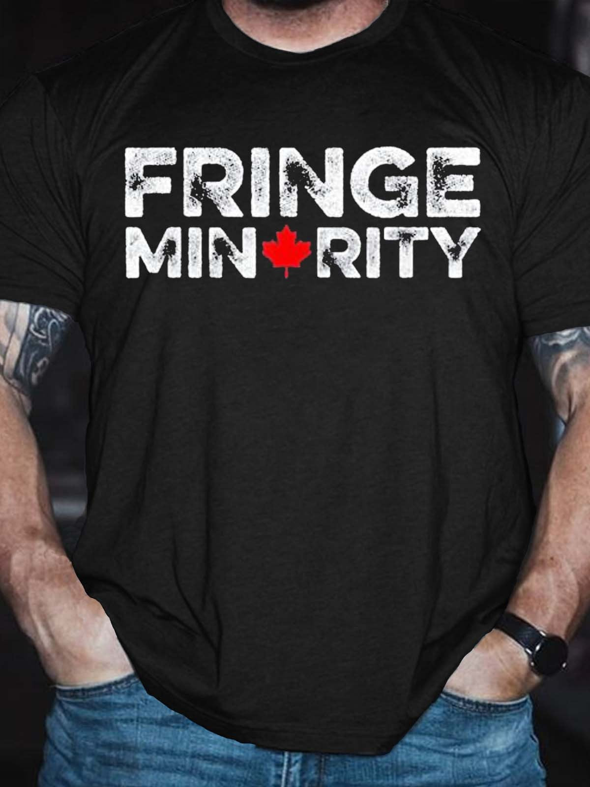 Men’S Fringe Minority Canada Truck Canadian Truckers Meme Freedom T-Shirt