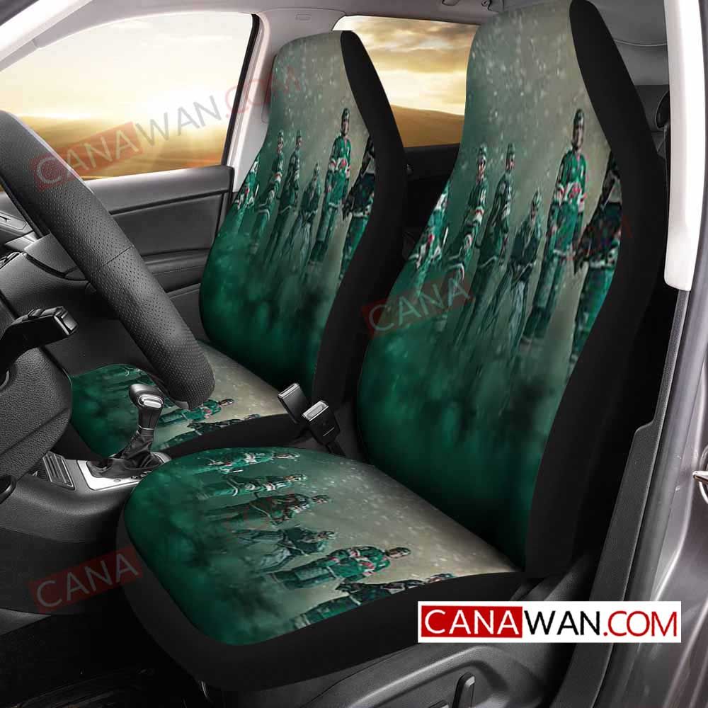 Minnesota Wild Style196 3D Customized Personalized Car Seat Cover