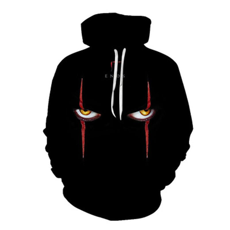 2021New Halloween Clown Series Mens Hoodie