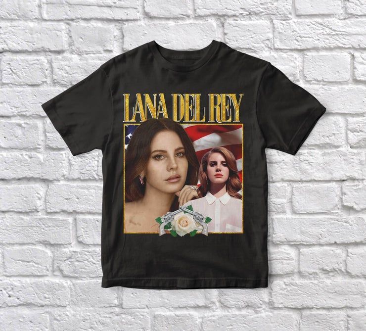 Lana Del Rey 90 S Vintage Black Shirt