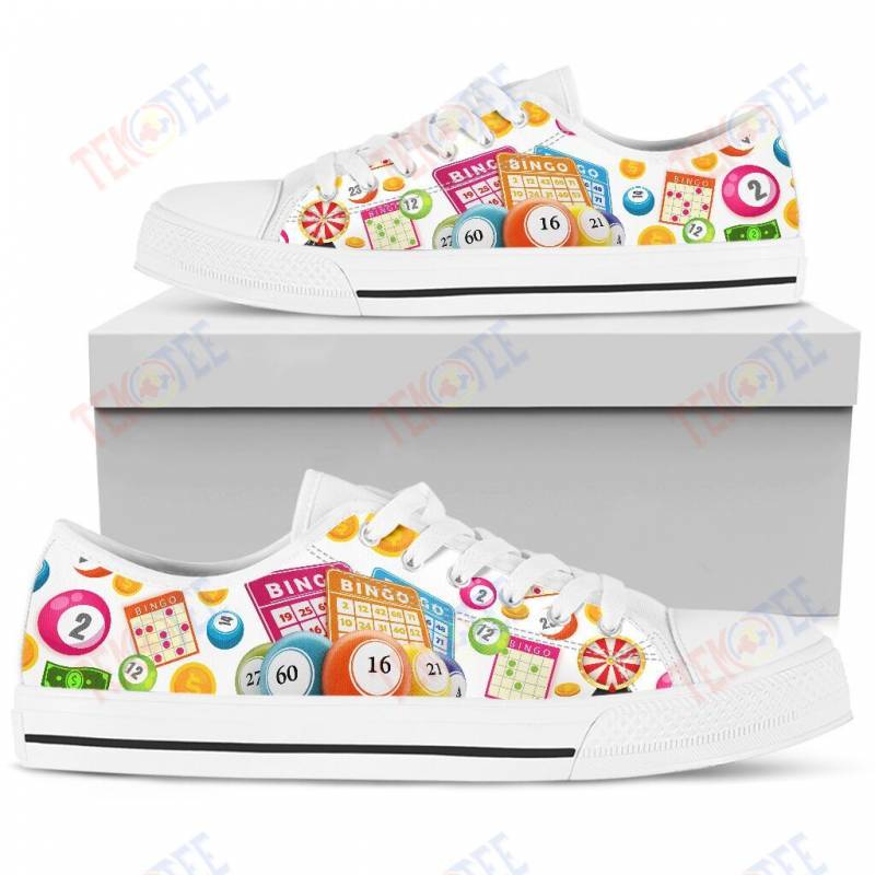 Mens Womens Bingo Low Top Shoes Custom Print Footwear Converse Sneakers TMT374