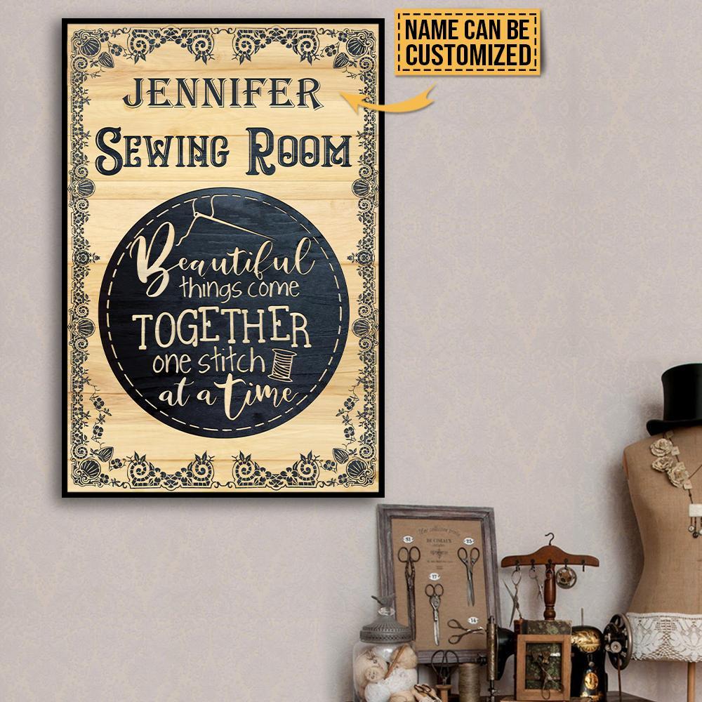 Aeticon Gifts Personalized Sewing Room Beautiful Things Canvas Mom Dad Gift Home Decor