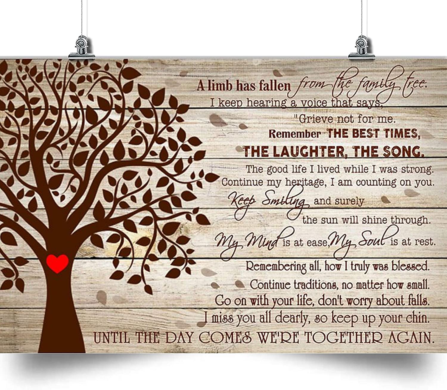 Tree Poster – Remember The Best Time, The Laughter, The Song – Home Decoration Poster, Wall Poster, Home And Room Decoration, Gifts For Friends And Relatives, Souvenirs, …