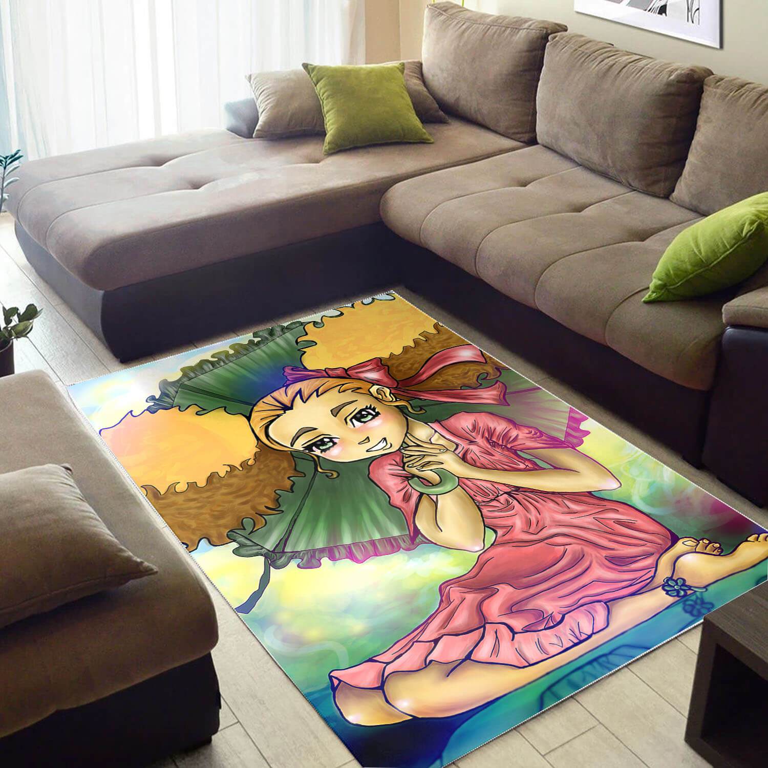 Afrocentric Area Rugs Pretty Lady With Afro African Inspired Area Rug Afrocentric Decor Ideas WBG47241