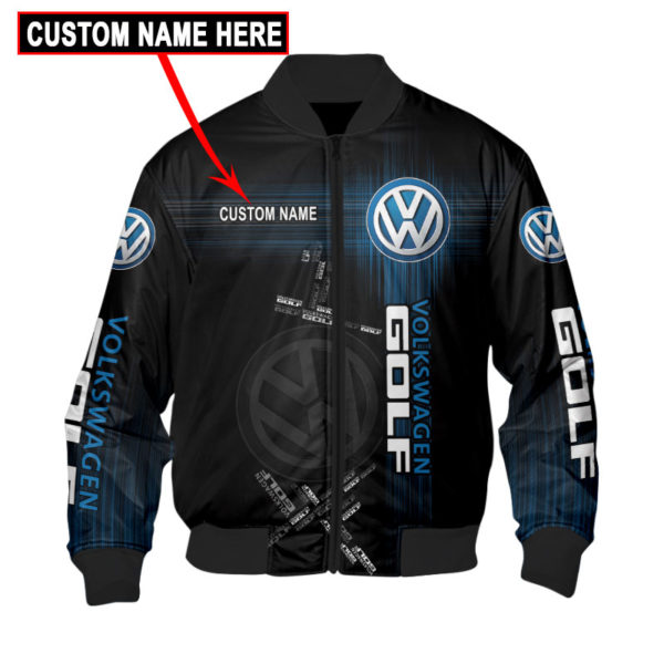 Custom Name Bomber Jacket Volkswagen, Volkswagen 3D Spring Autumn, Mens Casual Jacket Sb27