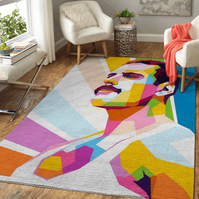 Legendary Music Freddie Mercury Queen Band Area Rug Living Room Rug Home Decor Floor Decor N98