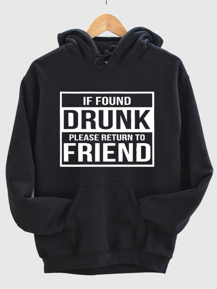 Unisex Drunk Friends Funny Matching Hoodie Sweatshirt