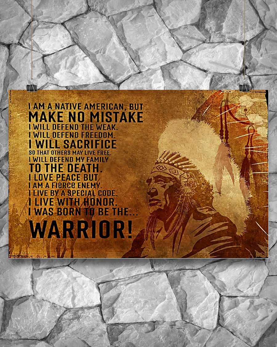 I Am A Native American Horizontal Canvas And Poster | Wall Decor Visual Art