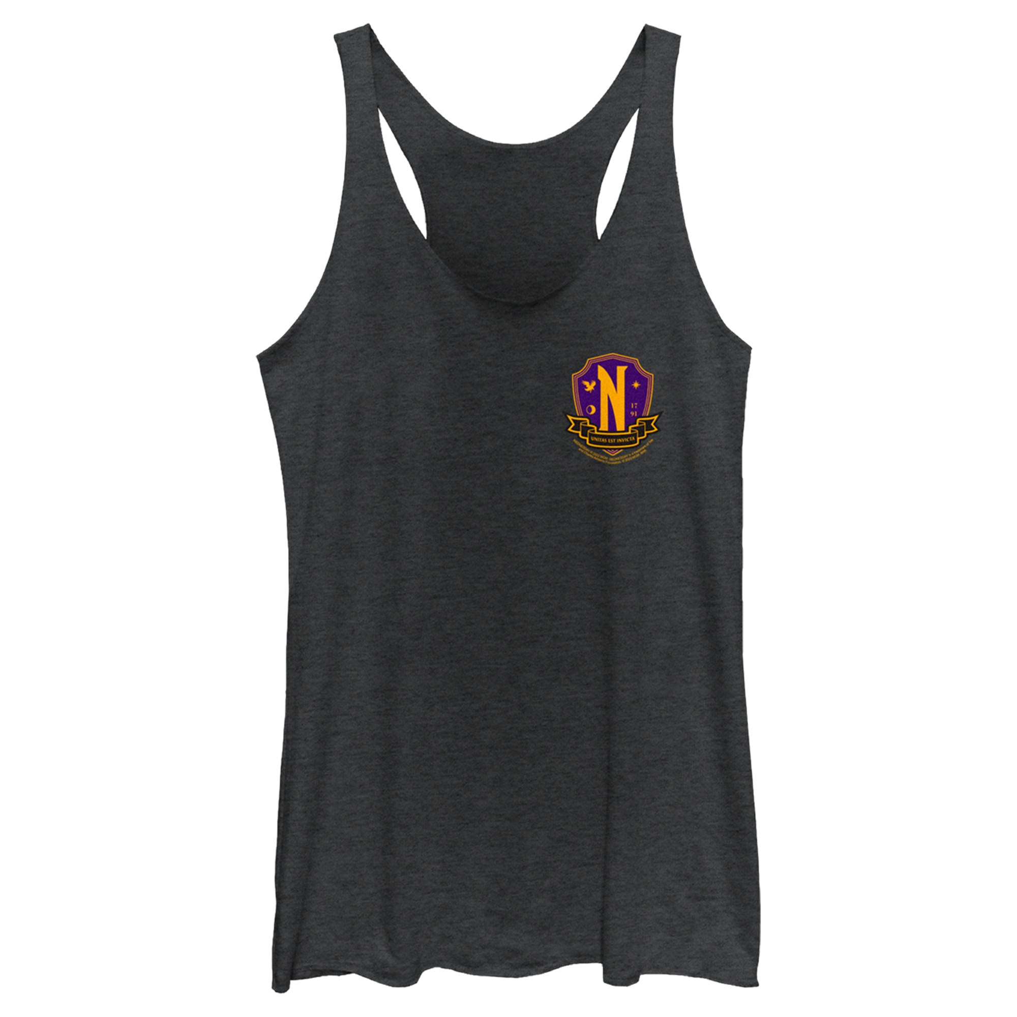 Women’S Wednesday Small Nevermore Crest Racerback Tank Top