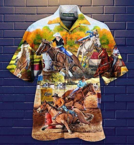 Shop Barrel Racing Ride It Like You Stole Unisex Hawaii Aloha Shirts Ha43919