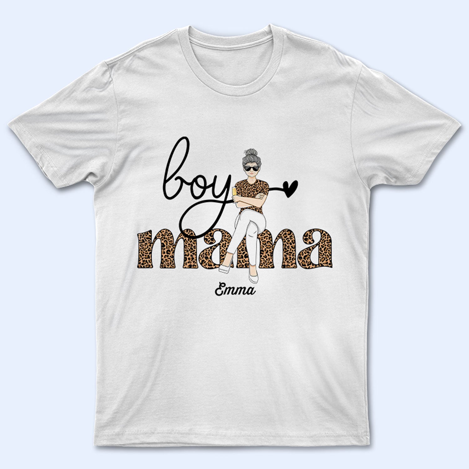 Mother Gift Boys Mama – Gift For Mom – Personalized Custom T Shirt